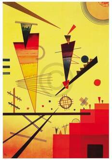 Wassily Kandinsky - Structure Joyeuse Kunstdruk 60x80cm