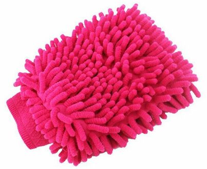 Wasstraat Handschoen Chenille Soft Anti-kras Auto Wassen Cleaning Tool Multifunctionele Reiniging Handdoek Doek Auto Wax Detaillering Borstel Rood