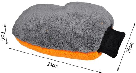 Wasstraat Handschoenen Microfiber Coral Fleece Schoonmaak Wassen Gereedschap Dikke Veeg Doek Auto Care Dubbele Geconfronteerd Handschoen Mitt Cleaning Goud