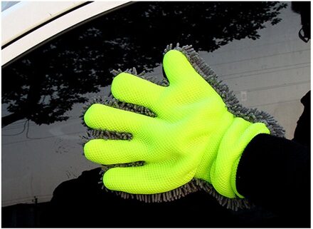 Wasstraat Handschoenen Schoonmaken Rag Microfiber Enkelzijdige Chenille Schoonmaak Handschoenen Mesh Doek Voering Wasstraat Gereedschap