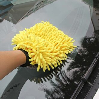 Wasstraat Microfiber Chenille Handschoen 4 In 1 Multifunctionele Dikke Car Cleaning Anti-Kras Auto Wax Detaillering Borstel Auto wassen Handschoen