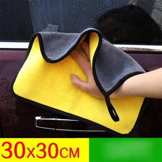Wasstraat Microfiber Handdoek Car Cleaning Drogen Doek Car Care Doek Detaillering Microfiber Handdoek Auto Microfiber Cloth30x30/40/60Cm rood