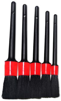 Wasstraat Ultra-Zachte Auto Detaillering Borstel Super Zachte Auto Interieur Detail Borstel Met Synthetische Haren Auto Dash Duster borstel 5stk Brush