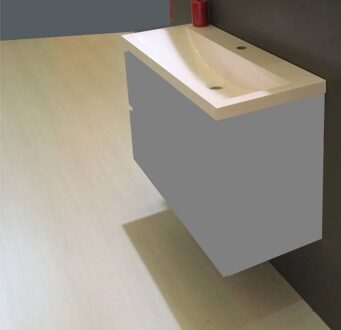 Wastafel 100 cmx36 cm ��n Kraangat Wit Aqua Splash