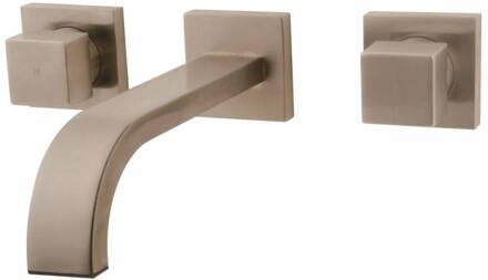 Wastafel Afbouwdeel Ceres Square 2-Knops RVS Aqua Splash