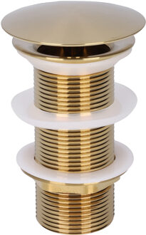 Wastafel Afvoerplug Differnz Always Open 7 cm Mat Goud