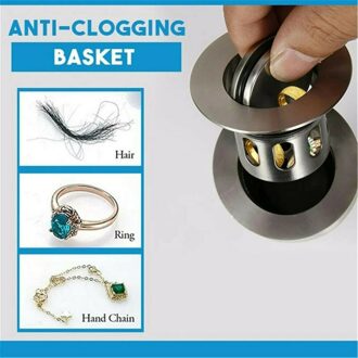 Wastafel Bounce Afvoer Filter Mand Douche Afvoerputje Plug Val Haar Catcher Voor Huishoudelijke Badkamer Accessoires