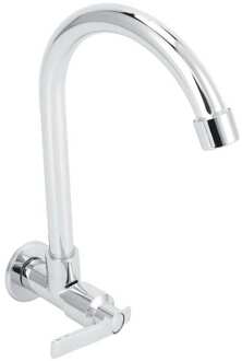 Wastafel Kraan G1/2 Aanrecht Kraan 360 Graden Draaibare Muur Gemonteerde Water Kraan Met Enkele Handgreep