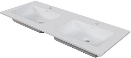 Wastafel Napoli 120cm Mat Wit