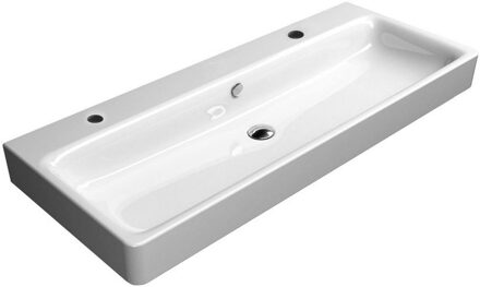 Wastafel Sapho Kube X Rechthoek 120x50x11 cm Keramiek Wit Sapho