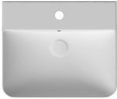 Wastafel Semi Inbouw Sapho Sott Aqua Rechthoekig 59x49x15 cm Keramiek Wit