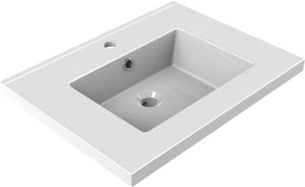 Wastafel Tobi 60cm Glanzend Wit