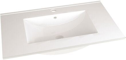 Wastafel Zena Keramiek Wit 80cm