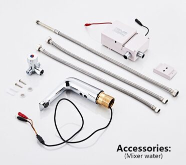 Wastafel Zin Kranen Badkamer Automatische Infrarood Sink Handen Touchless Kraan Sensor Kraan Koud Water Elektrische Wastafel Kraan Mixer DC AC