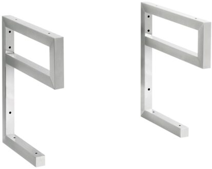 Wastafelbeugel Casajoy E-Vorm 48x50cm RVS Wit Chroom