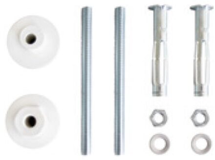 Wastafelbevestiging, M8 x 140 mm, met spouwplug - 98847104