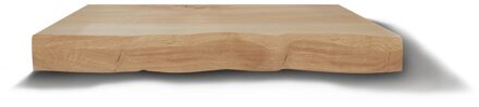 Wastafelblad Gliss Design Massief Hout Zonder Boomschors 120 cm Natuurlijke Olie Eiken