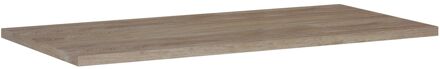 Wastafelblad - Mdf - Pvc - Natuurlijk Eiken - 92,2x46,4cm
