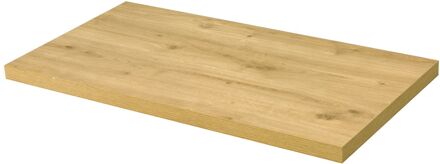 Wastafelblad Napoli - Houtcomposiet - Melamine - Scandinavische Eik - 90x48cm