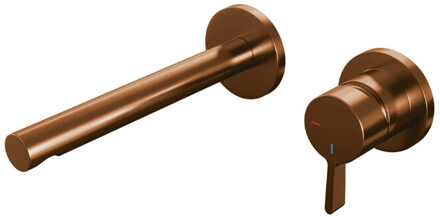 Wastafelkraan Inbouw Brauer Copper Edition S1 Coldstart Mengkraan Rond Geborsteld Koper PVD 1 Greeps