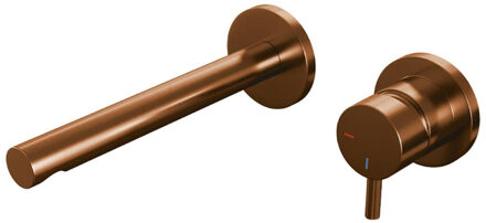 Wastafelkraan Inbouw Brauer Copper Edition S5 Coldstart Mengkraan Rond Geborsteld Koper PVD 1 Greeps