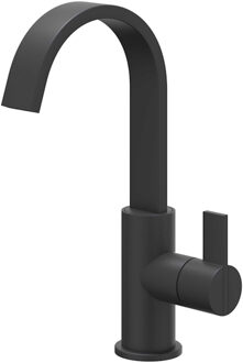 Wastafelkraan IVY Pact Coldstart Draaibare Cascade Mat Zwart PED IVY