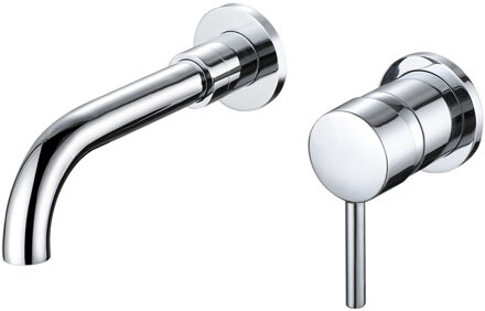 Wastafelkraan - Leoni - Inbouw - met Inbouwdeel - Waterbesparend - Chroom