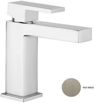 Wastafelkraan Sanimex Giulini Met Pop-Up Mat Nikkel