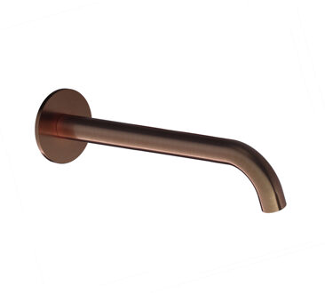 Wastafelkraan Uitloop Hotbath Cobber Rond 25 cm Geborsteld Koper PVD