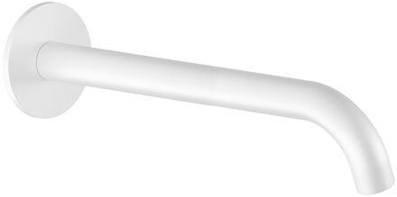 Wastafelkraan Uitloop Hotbath Cobber Rond 25 cm Mat Wit