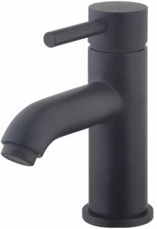 Wastafelmengkraan Abzu Mat Zwart - Laag Model Aqua Splash