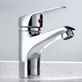 Wastafelmengkraan Badkamer Kranen Chrome Enkele Handgreep Kitchen Sink Kraan Koud En Warm Mixer Water Badkamer RY11