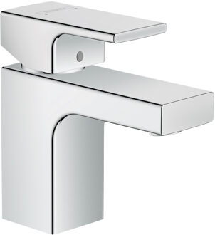 Wastafelmengkraan HansGrohe Vernis Shape Eengreeps 70 Zinc Met Trekwaste Chroom