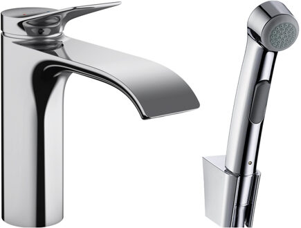 Wastafelmengkraan Hansgrohe Vivenis Bidethanddouche en Doucheslang 160 cm Chroom