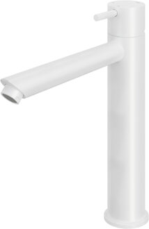 Wastafelmengkraan Hotbath Cobber 1-hendel Recht 28.6 cm Mat Wit