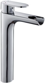 Wastafelmengkraan Jungle - Hoge Uitloop - Chroom - 30cm