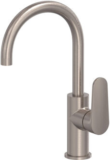 Wastafelmengkraan MAY Forma Opbouw met Draaibare Uitloop Geborsteld Nickel PVD Geborsteld Nikkel