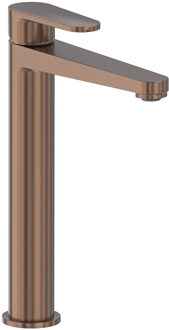 Wastafelmengkraan MAY Forma Opbouw Model L Geborsteld Mat Koper PVD