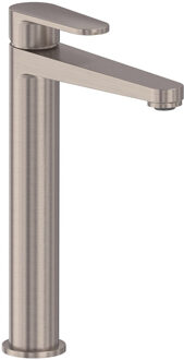 Wastafelmengkraan MAY Forma Opbouw Model L Geborsteld Nickel PVD Geborsteld Nikkel