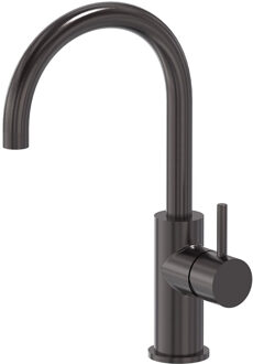 Wastafelmengkraan MAY Stilo Opbouw met Draaibare Uitloop Geborsteld Carbon Black PVD Gunmetal