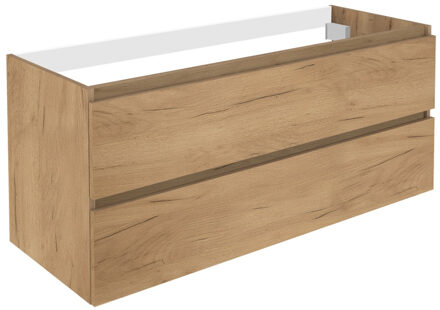 Wastafelonderbouw Allibert Lunik 120x55x46 cm Eik Halifax Natuur Eiken