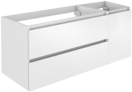 Wastafelonderbouw Allibert Lunik 120x55x46 cm Met Deur Glans Wit