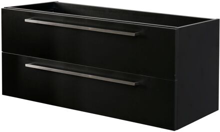 Wastafelonderkast Arezzo 120cm - Zwart Mat - Met 2 Lades - 120x45x37,6cm