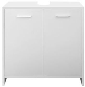 Wastafelonderkast wit 58x60x33 cm gemaakt van MDF ML-Design