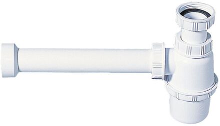 Wastafelsifon Ø32mm Met Muurbuis Wit