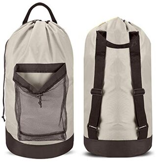 Waszak Mesh Pocket Nylon Rugzak Kleding Wasmand Tas Met Trekkoord Sluiting Voor College Reizen Wasserette koninklijk blauw