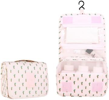 Waszak Reizen Make Reizen Zakken Badkamer Wassen Classificatie Opknoping Tassen Toiletartikelen Zak Verpakking Kubus Accessoires E4 Roze