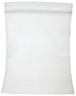 Waszak voor delicaat wasgoed - 2x - wit - 40 x 60 cm - lingerie zak