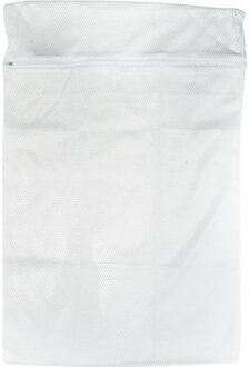 Waszak voor delicaat wasgoed - wit - 40 x 60 cm - lingerie zak