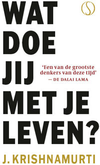 Wat doe jij met je leven? -  Krishnamurti (ISBN: 9789493394063)